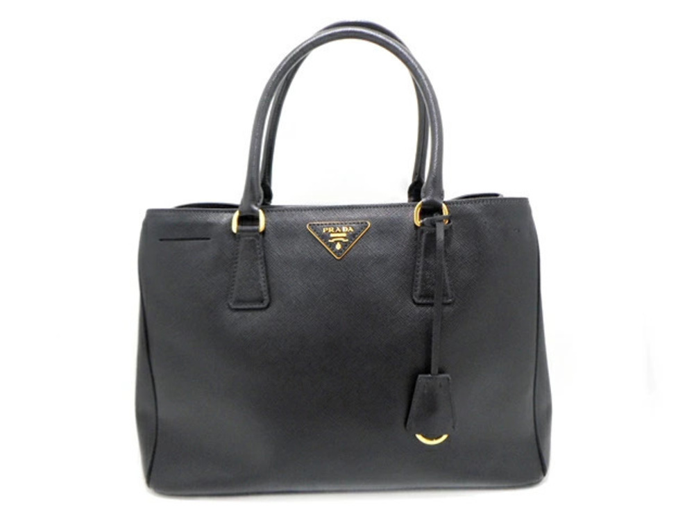 Prada Bag Shoulder Saffiano Leather Black